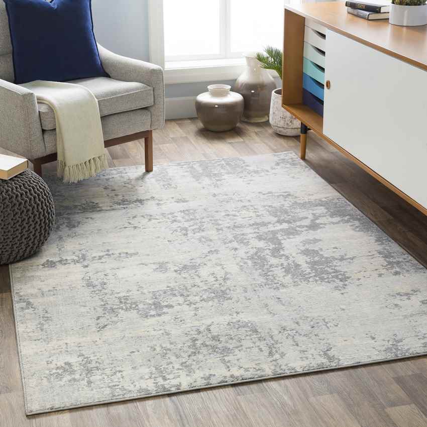 Barett Modern Beige/Gray Area Rug-2